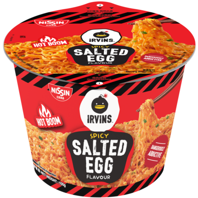 Other Noodle Products Nissin X IRVINS Hot Boom Salted Egg Flavour Stir ...